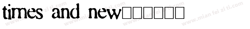 times and new字体转换